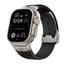 Apple Watch Ultra 49mm Zore KRD-113 Spor Görünümlü Silikon Kordon Starlight