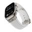 Apple Watch Ultra 49mm Zore KRD-113 Spor Görünümlü Silikon Kordon Starlight