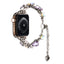 Apple Watch Ultra 49mm Zore KRD-115 Renkli Taş Tasarımlı Kordon Rose Pembe
