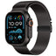 Apple Watch Ultra 49mm Zore KRD-121 Metal Hasır Kordon Gri
