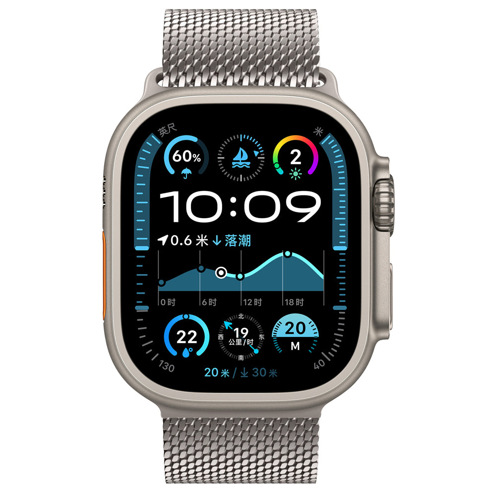 Apple Watch Ultra 49mm Zore KRD-121 Metal Hasır Kordon Gri