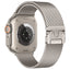 Apple Watch Ultra 49mm Zore KRD-121 Metal Hasır Kordon Gri