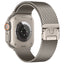Apple Watch Ultra 49mm Zore KRD-121 Metal Hasır Kordon Gri