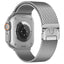 Apple Watch Ultra 49mm Zore KRD-121 Metal Hasır Kordon Siyah