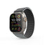 Apple Watch Ultra 49mm Zore KRD-122 Silikon Kordon Strap Kayış Siyah-Turuncu