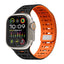 Apple Watch Ultra 49mm Zore KRD-124 Silikon Kordon Strap Kayış Koyu Yeşil-Gri