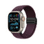 Apple Watch Ultra 49mm Zore KRD-134 Örgü Tasarımlı Hasır Kordon Strap Kayış Siyah