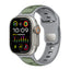 Apple Watch Ultra 49mm Zore KRD-135 Silikon Kordon Strap Kayış Gri-Turuncu