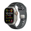 Apple Watch Ultra 49mm Zore KRD-135 Silikon Kordon Strap Kayış Gri-Turuncu