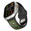Apple Watch Ultra 49mm Zore KRD-135 Silikon Kordon Strap Kayış Gri-Turuncu