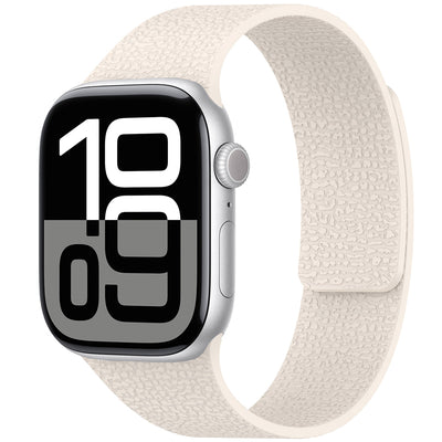Apple Watch Ultra 49mm Zore KRD-136 Kabartma Desenli Silikon Kordon Siyah