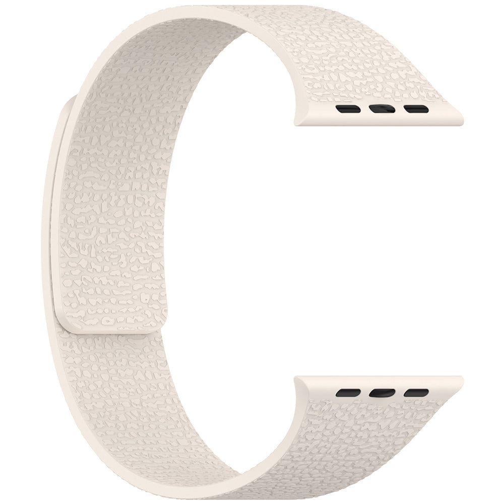 Apple Watch Ultra 49mm Zore KRD-136 Kabartma Desenli Silikon Kordon Siyah