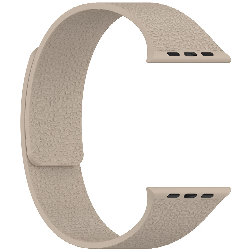 Apple Watch Ultra 49mm Zore KRD-136 Kabartma Desenli Silikon Kordon Siyah