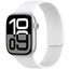 Apple Watch Ultra 49mm Zore KRD-136 Kabartma Desenli Silikon Kordon Beyaz