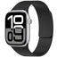 Apple Watch Ultra 49mm Zore KRD-136 Kabartma Desenli Silikon Kordon Siyah