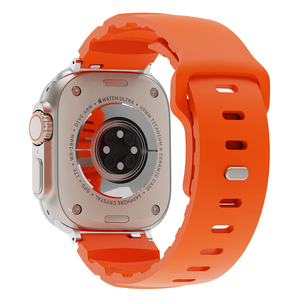 Apple Watch Ultra 49mm Zore KRD-143 Silikon Kordon Sarı
