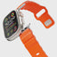 Apple Watch Ultra 49mm Zore KRD-143 Silikon Kordon Sarı