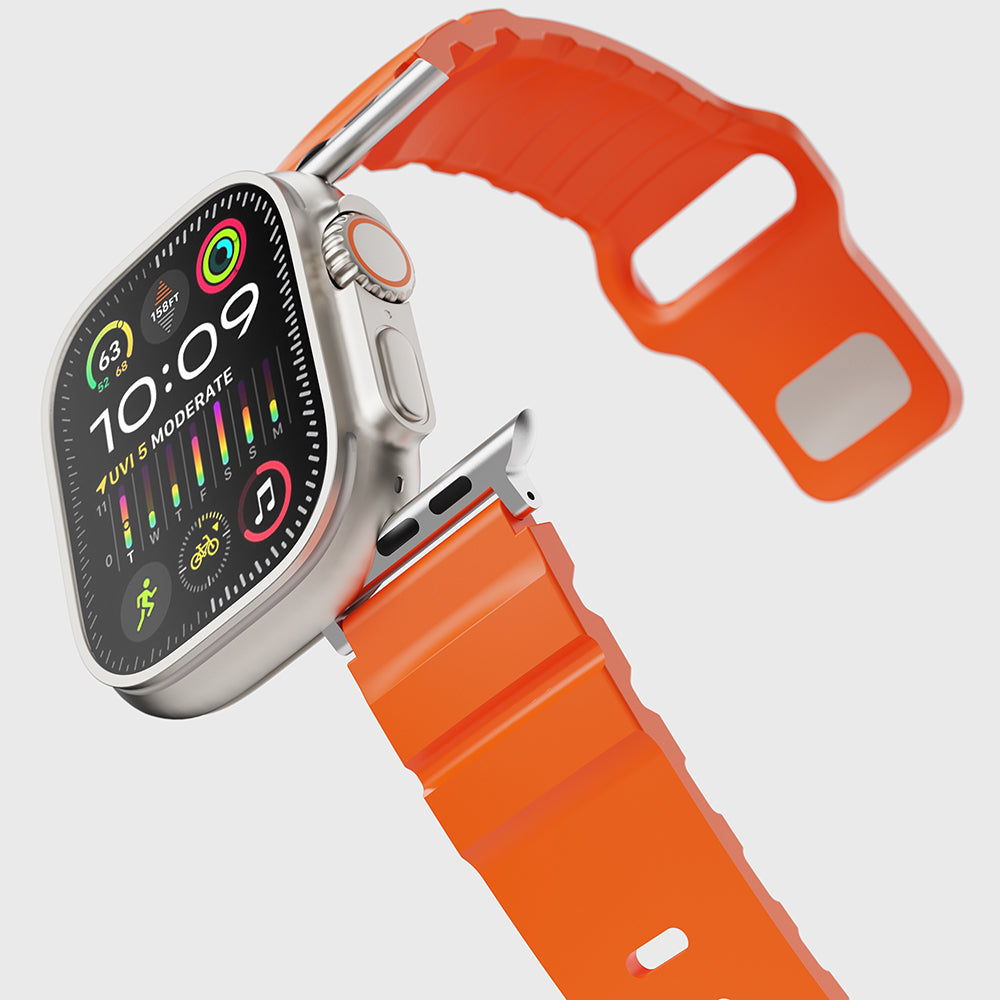 Apple Watch Ultra 49mm Zore KRD-143 Silikon Kordon Sarı