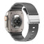 Apple Watch Ultra 49mm Zore KRD-145 Metal Tokalı Silikon Kordon Gri