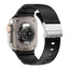Apple Watch Ultra 49mm Zore KRD-145 Metal Tokalı Silikon Kordon Siyah