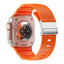 Apple Watch Ultra 49mm Zore KRD-145 Metal Tokalı Silikon Kordon