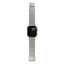 Apple Watch Ultra 49mm Zore KRD-149 Metal Silikon Kordon Gümüş-Siyah