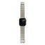 Apple Watch Ultra 49mm Zore KRD-149 Metal Silikon Kordon Gümüş-Yeşil