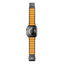 Apple Watch Ultra 49mm Zore KRD-152 Titanyum Silikon Kordon Gri-Turuncu
