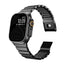 Apple Watch Ultra 49mm Zore KRD-152 Titanyum Silikon Kordon Gri-Turuncu