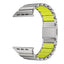 Apple Watch Ultra 49mm Zore KRD-152 Titanyum Silikon Kordon Siyah-Yeşil