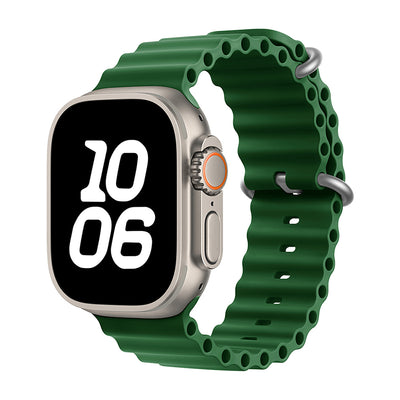 Apple Watch Ultra 49mm Zore KRD-75 Silikon Kordon Koyu Yeşil