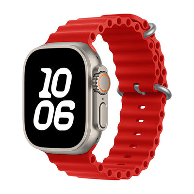 Apple Watch Ultra 49mm Zore KRD-75 Silikon Kordon Kırmızı