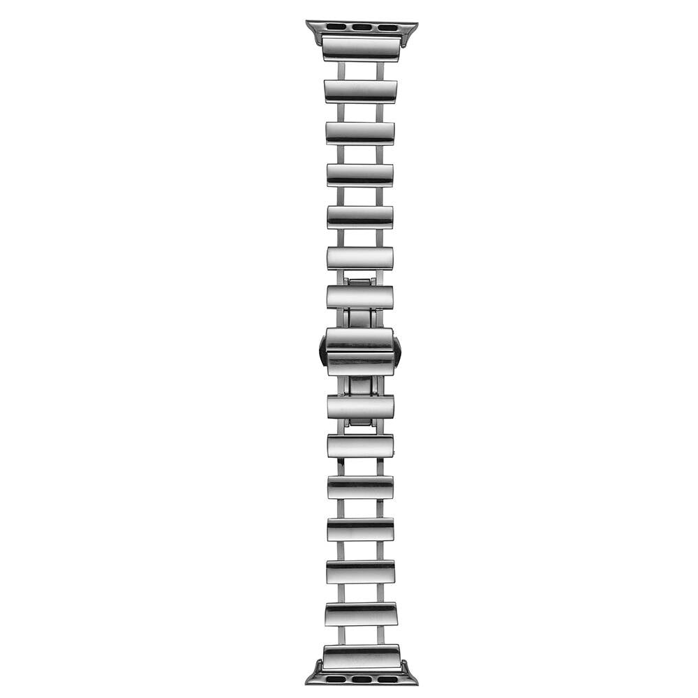 Apple Watch Ultra 49mm Zore KRD-96 Metal Kordon Gümüş