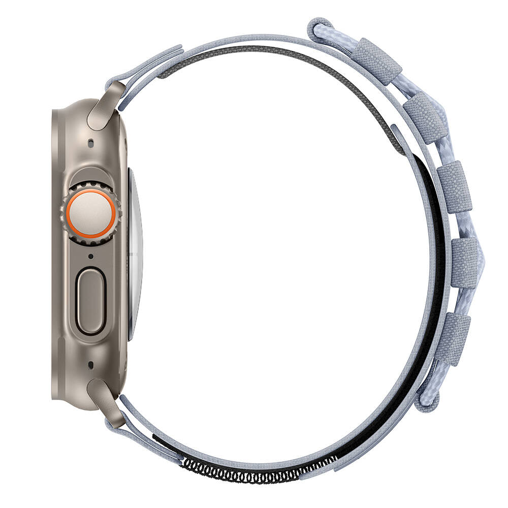 Apple Watch Ultra 49mm Zore KRD-99 Hasır Kordon Gri