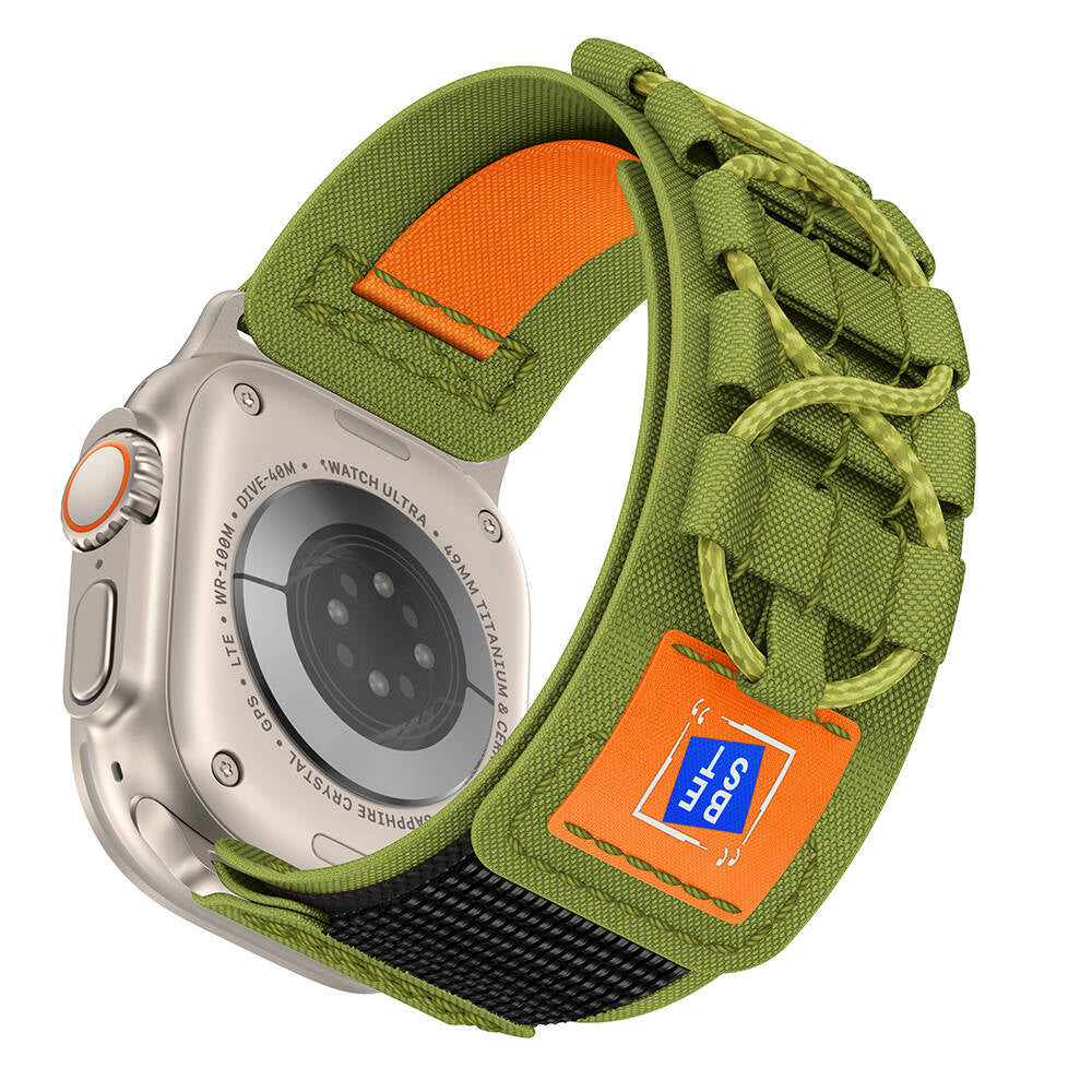 Apple Watch Ultra 49mm Zore KRD-99 Hasır Kordon Gri