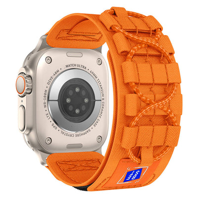 Apple Watch Ultra 49mm Zore KRD-99 Hasır Kordon Turuncu