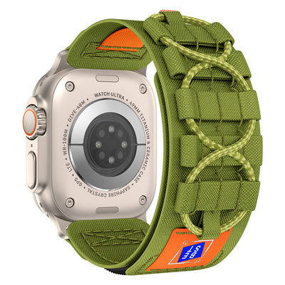 Apple Watch Ultra 49mm Zore KRD-99 Hasır Kordon Yeşil
