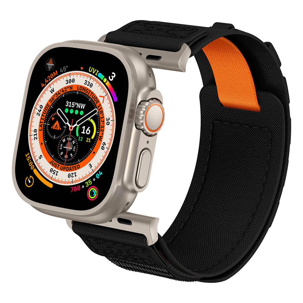 Apple Watch Ultra 49mm Zore KRD-99 Hasır Kordon Gri