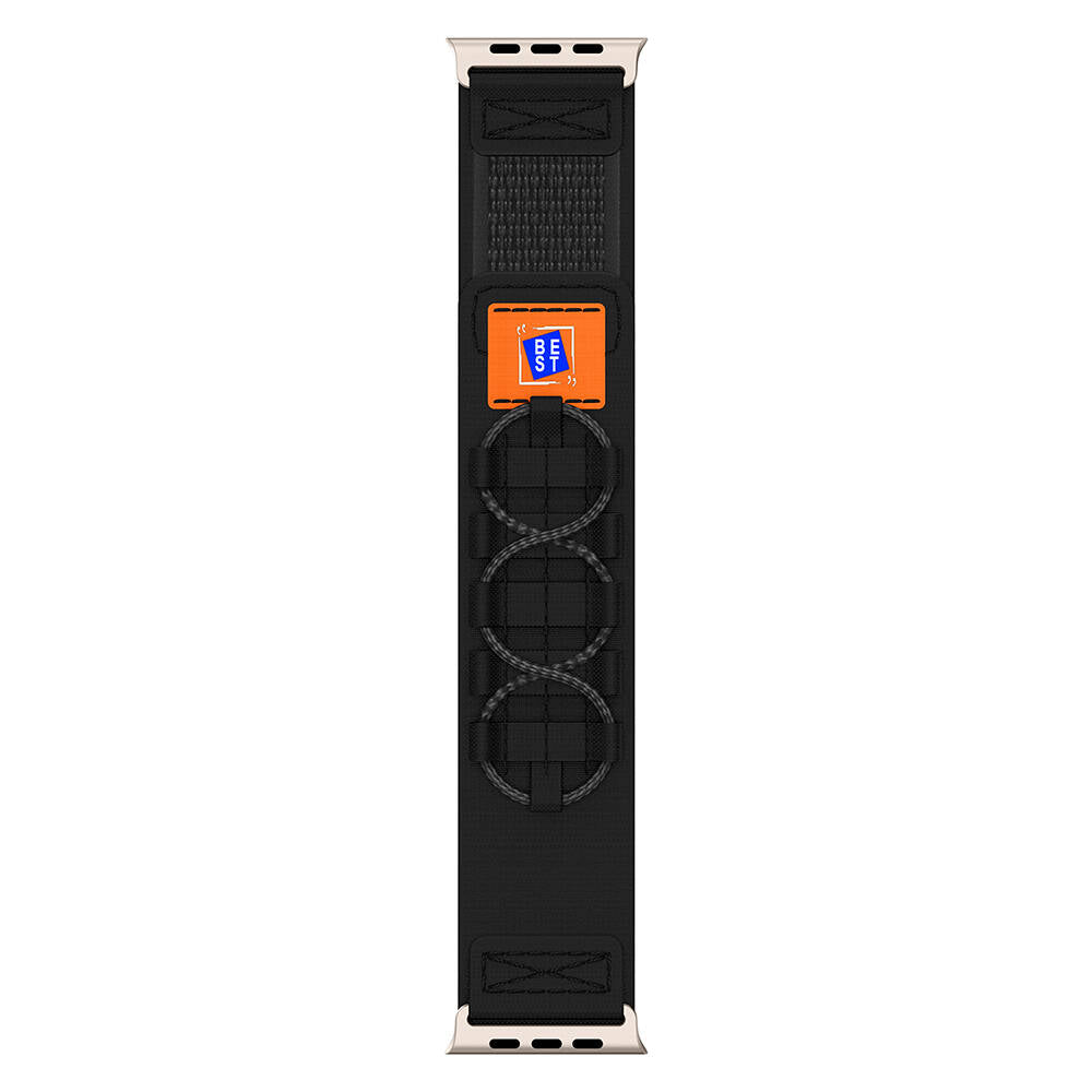 Apple Watch Ultra 49mm Zore KRD-99 Hasır Kordon Gri