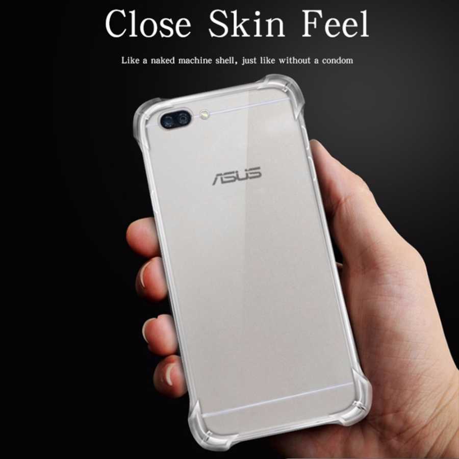 Asus Zenfone 4 Max ZC554KL Kılıf Zore Nitro Anti Shock Silikon Renksiz