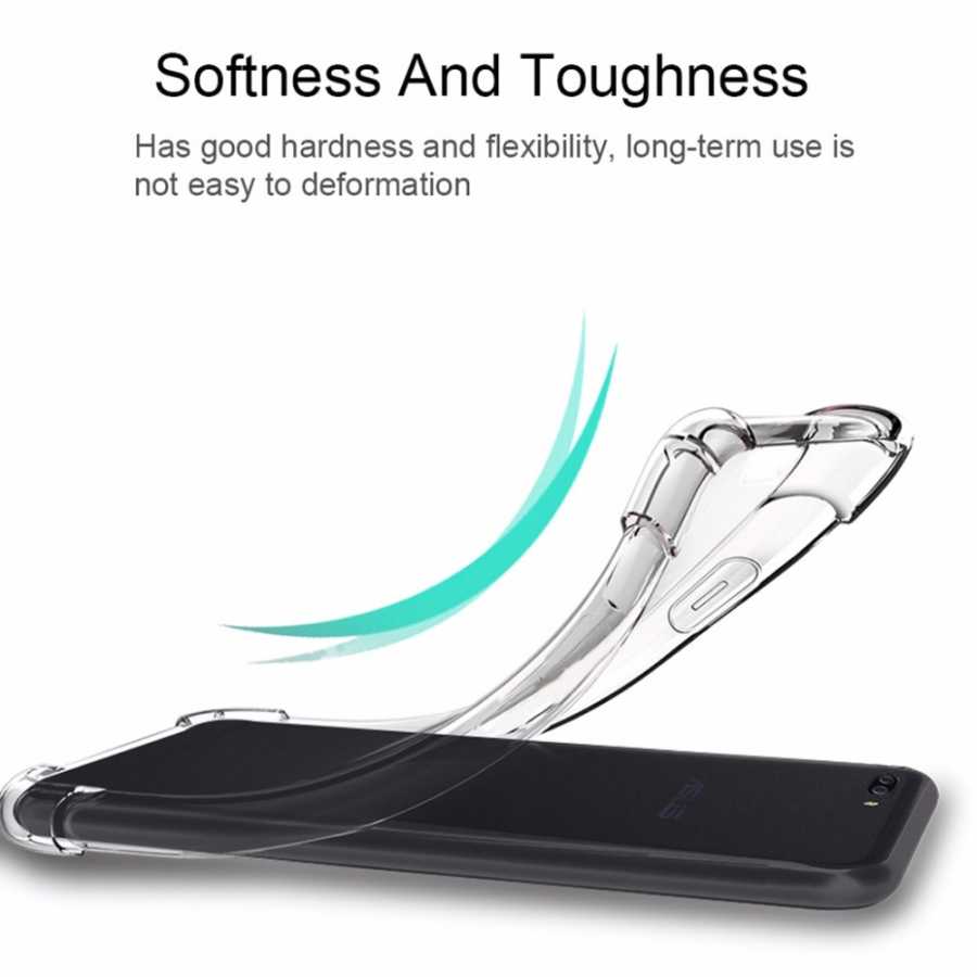 Asus Zenfone 4 Max ZC554KL Kılıf Zore Nitro Anti Shock Silikon Renksiz