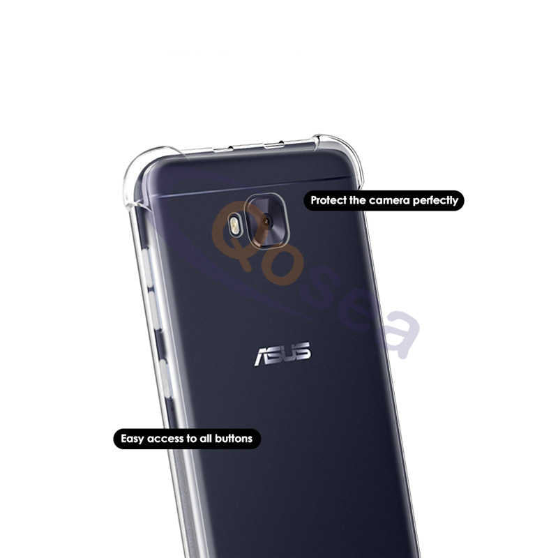 Asus Zenfone 4 Selfie ZD553KL Kılıf Zore Nitro Anti Shock Silikon Renksiz