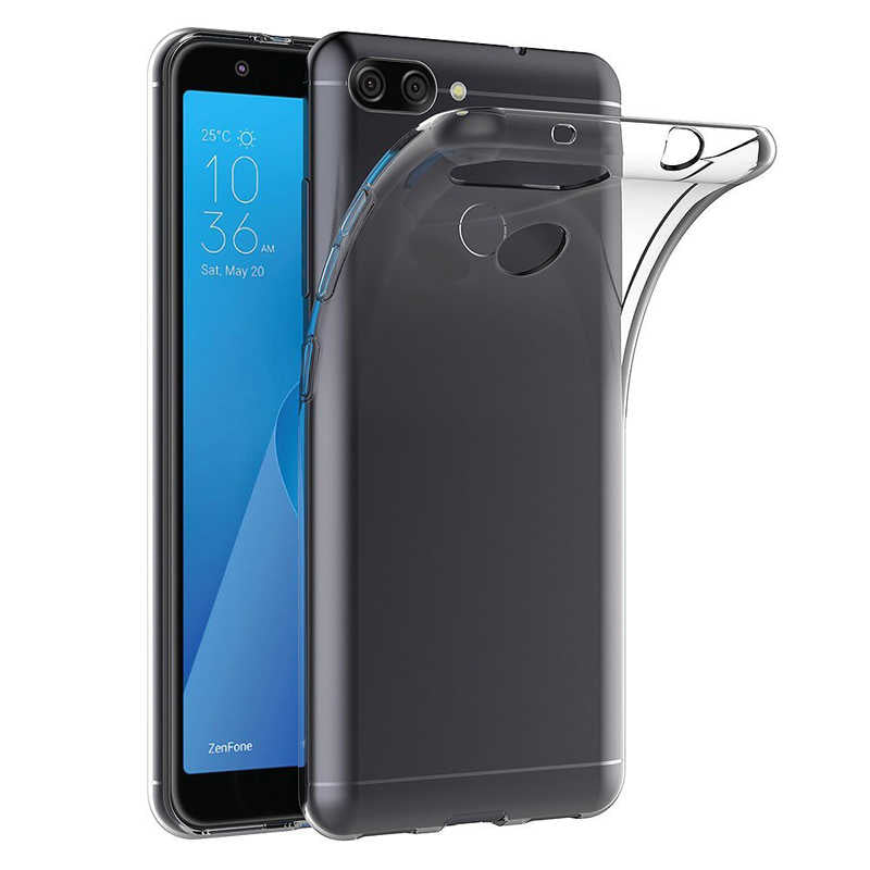 Asus Zenfone Max Plus (M1) ZB570TL Kılıf Zore Süper Silikon Kapak Renksiz