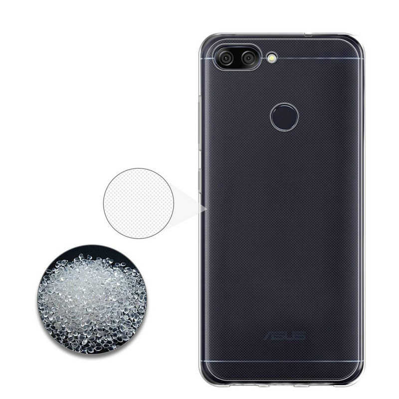 Asus Zenfone Max Plus (M1) ZB570TL Kılıf Zore Süper Silikon Kapak Renksiz