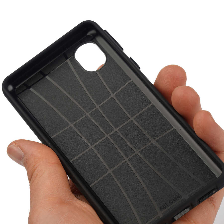 Galaxy A01 Core Kılıf Zore Biye Silikon Mavi