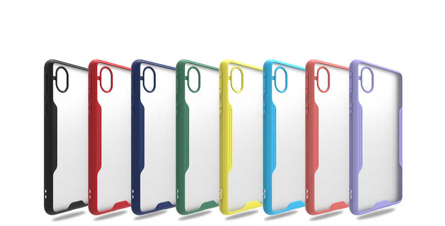 Galaxy A01 Core Kılıf Zore Parfe Kapak Sarı