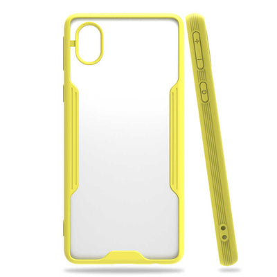 Galaxy A01 Core Kılıf Zore Parfe Kapak Sarı