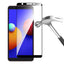 Galaxy A01 Core Zore Kenarları Kırılmaya Dayanıklı Cam Ekran Koruyucu Siyah