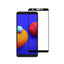 Galaxy A01 Core Zore Kenarları Kırılmaya Dayanıklı Cam Ekran Koruyucu Siyah