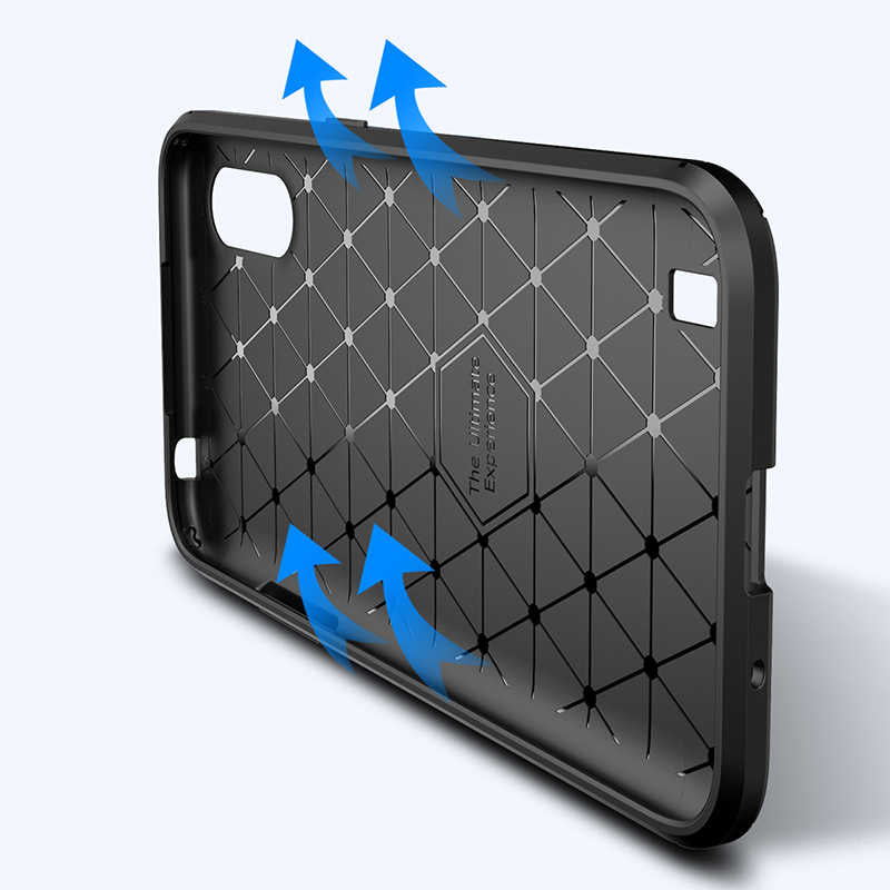 Galaxy A01 Kılıf Zore Negro Silikon Kapak Lacivert